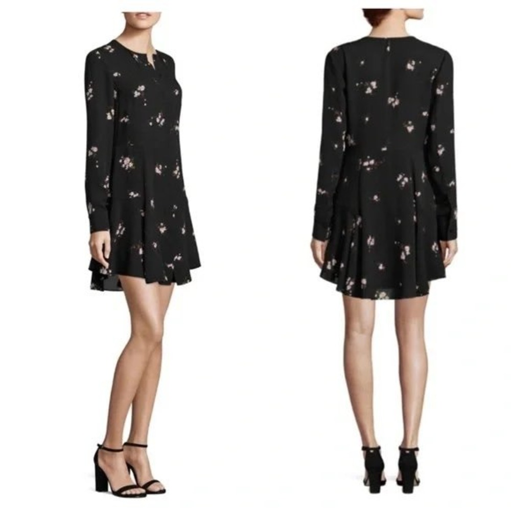 A.L.C. x Barneys New York Randi Silk‎ Floral Mini Dress 4 Ruffle Party Fairy